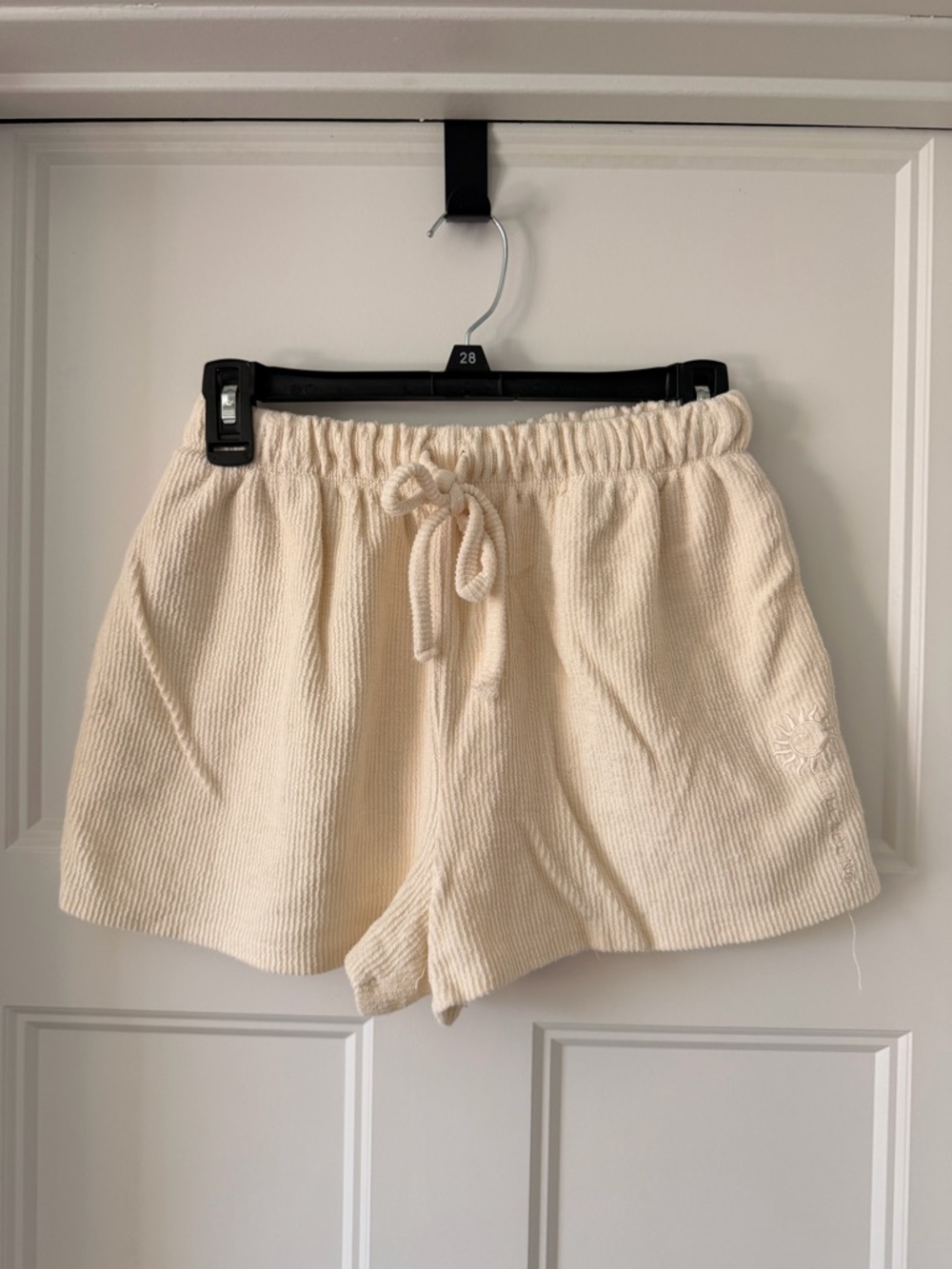 Billabong Cream Ribbed Shorts